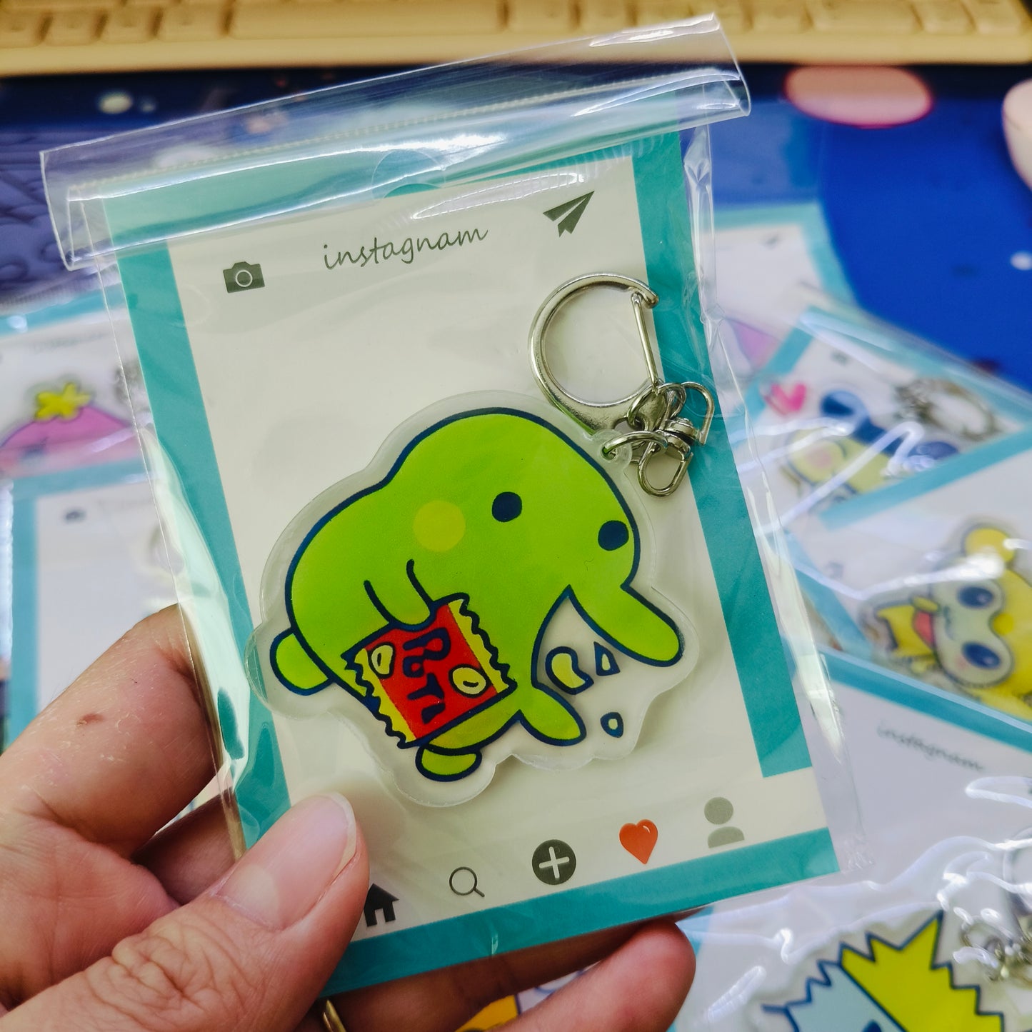 Tamagotchi Acrylic Keychain