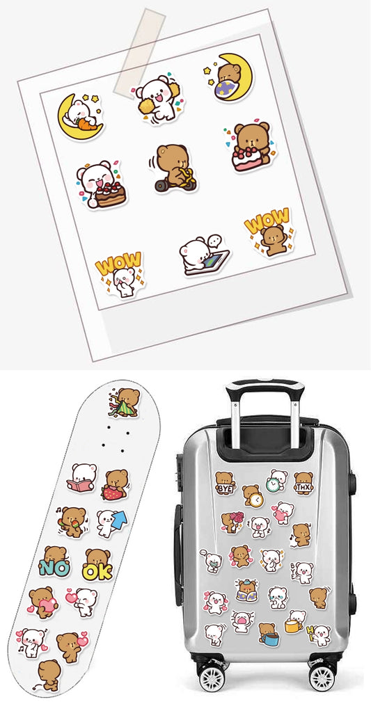INS 小熊贴纸包