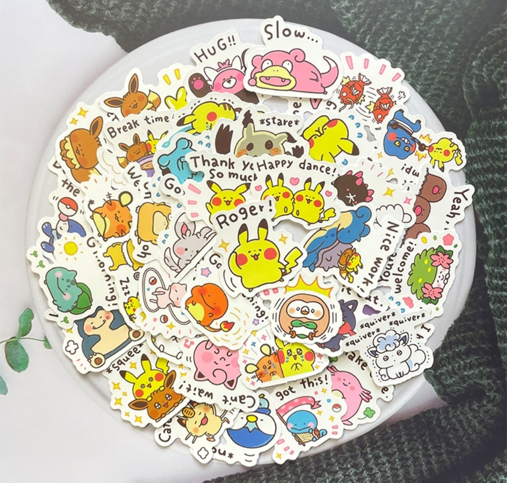 単語付きポケモン ステッカー パック