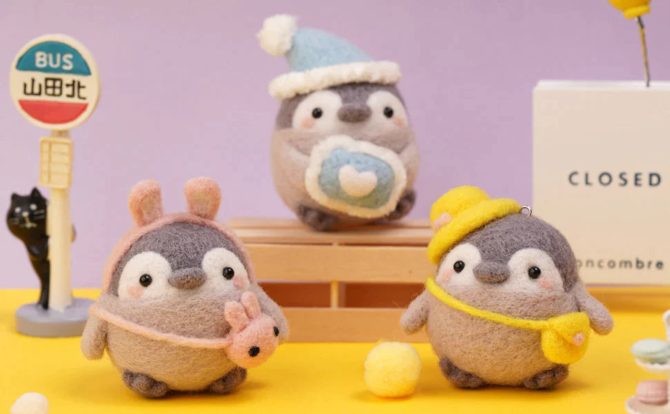 Energy Penguin Needle Felting Kit Fuzzy N Chic