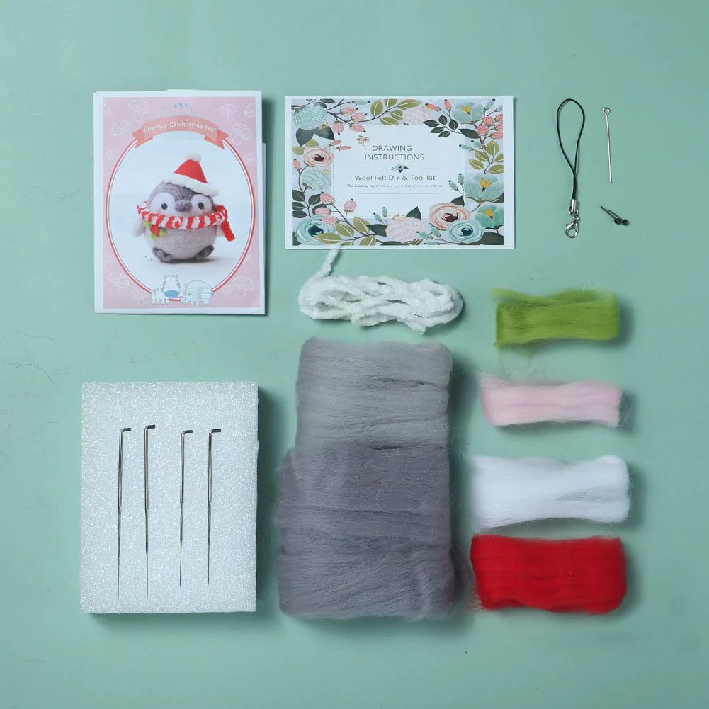 Energy Penguin Needle Felting Kit Fuzzy N Chic