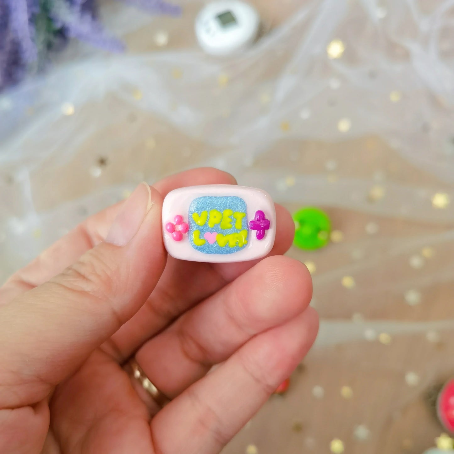 Game Console Clay Pin Fuzzy N Chic