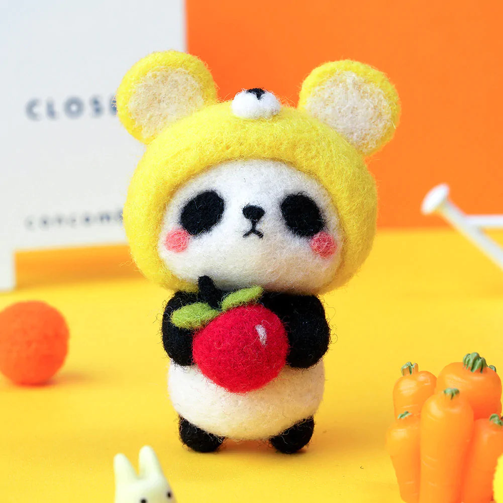 Little Panda Needle Felting Kit Fuzzy N Chic