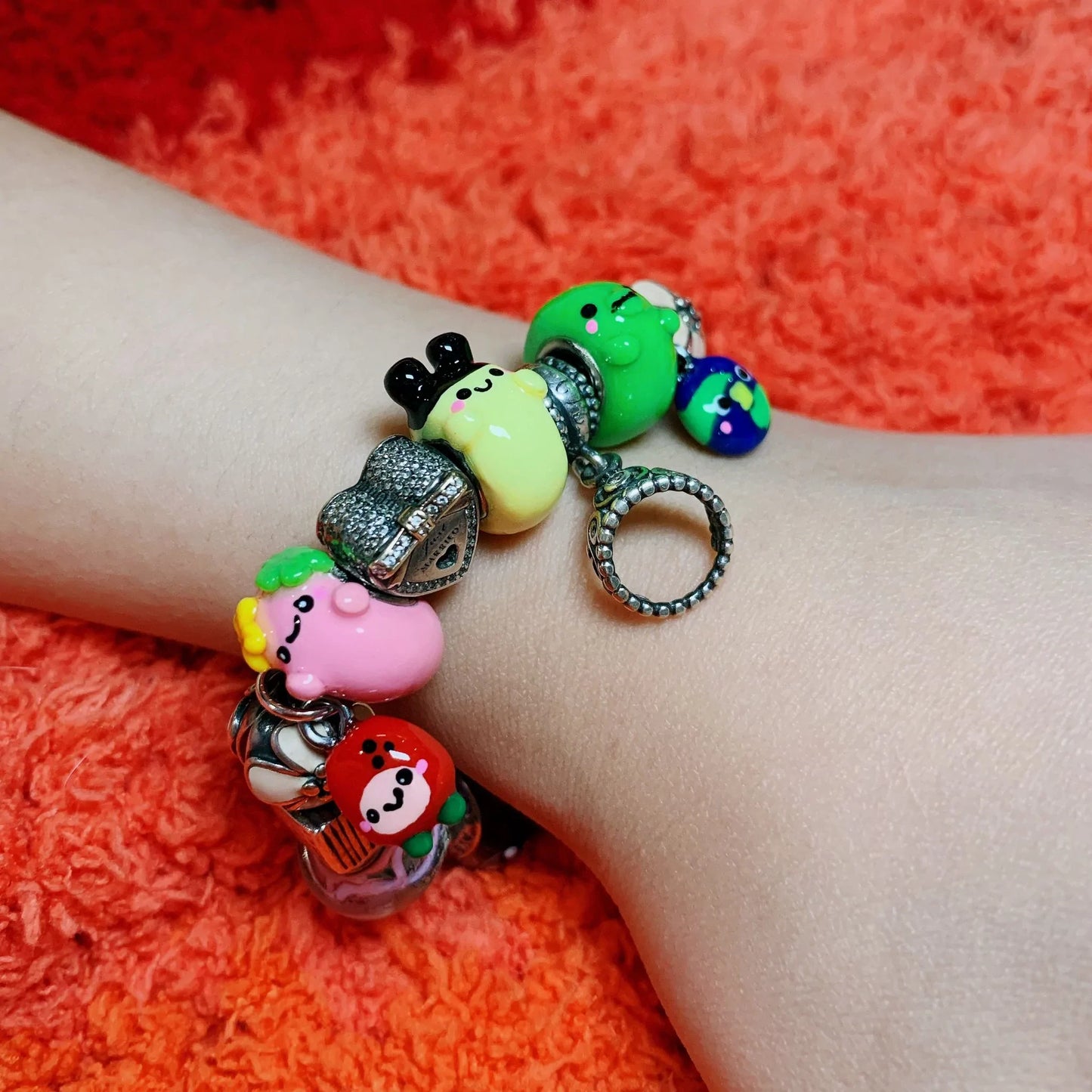Mametchi Bracelet Charm Fuzzy N Chic
