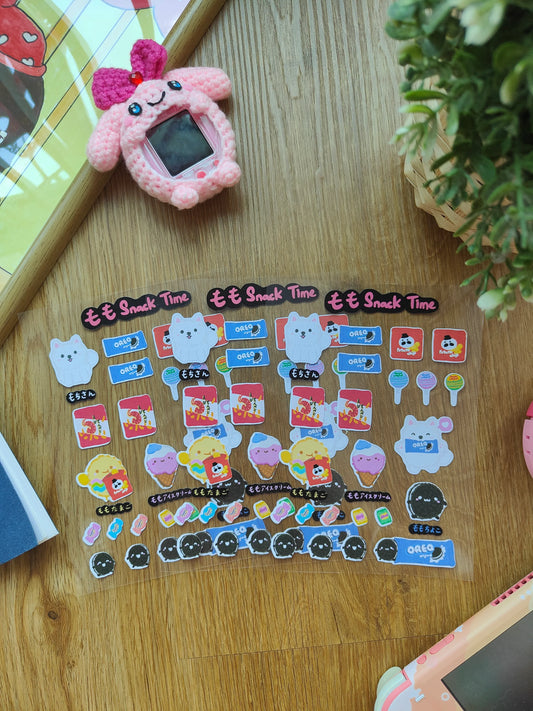 Momo Family Stickers set - Snack Time Fuzzy N Chic