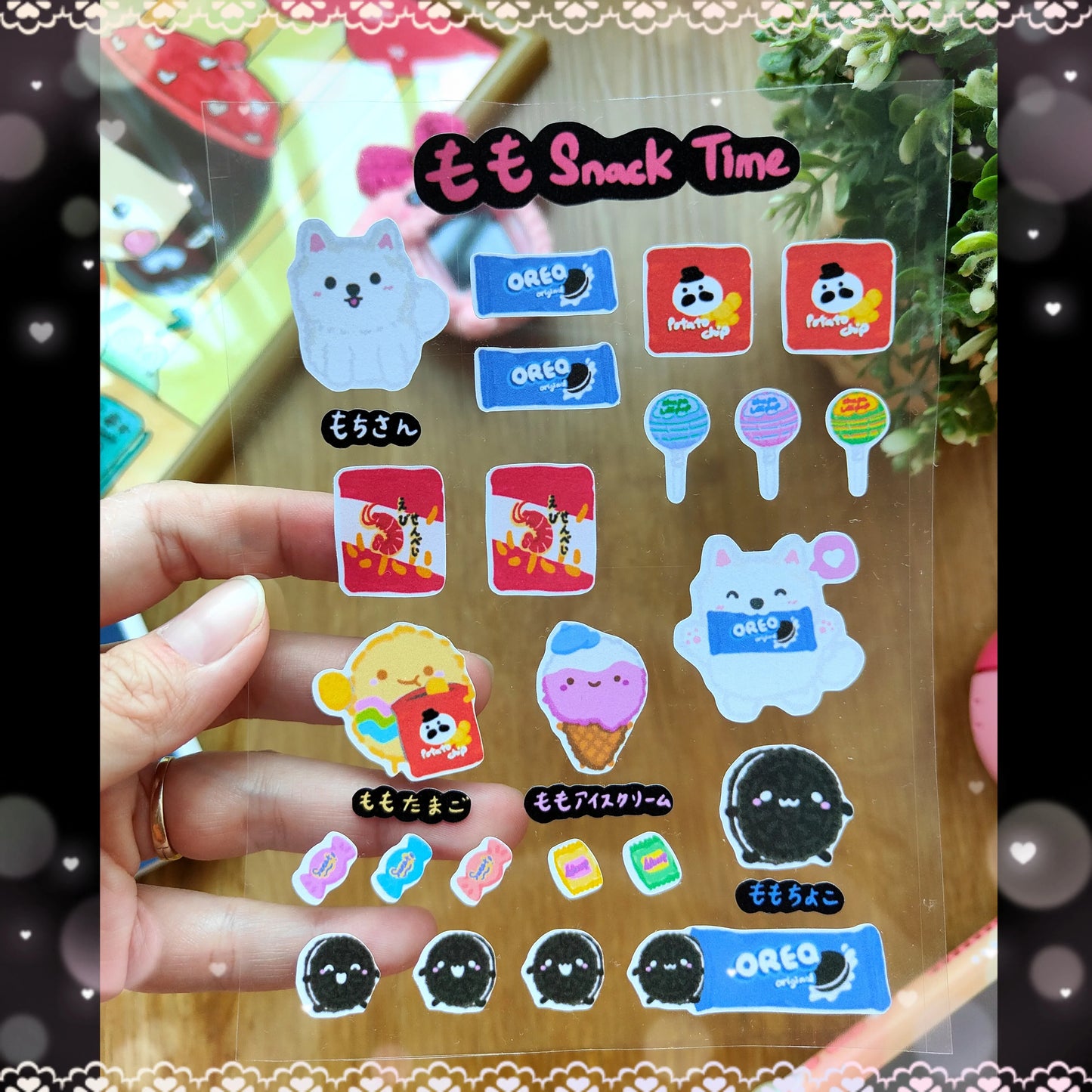 Momo Family Stickers set - Snack Time Fuzzy N Chic