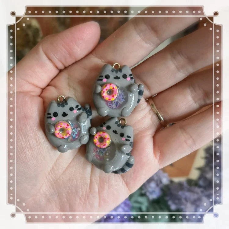 Pusheen Glow-in-the-dark Clay Charm Fuzzy N Chic