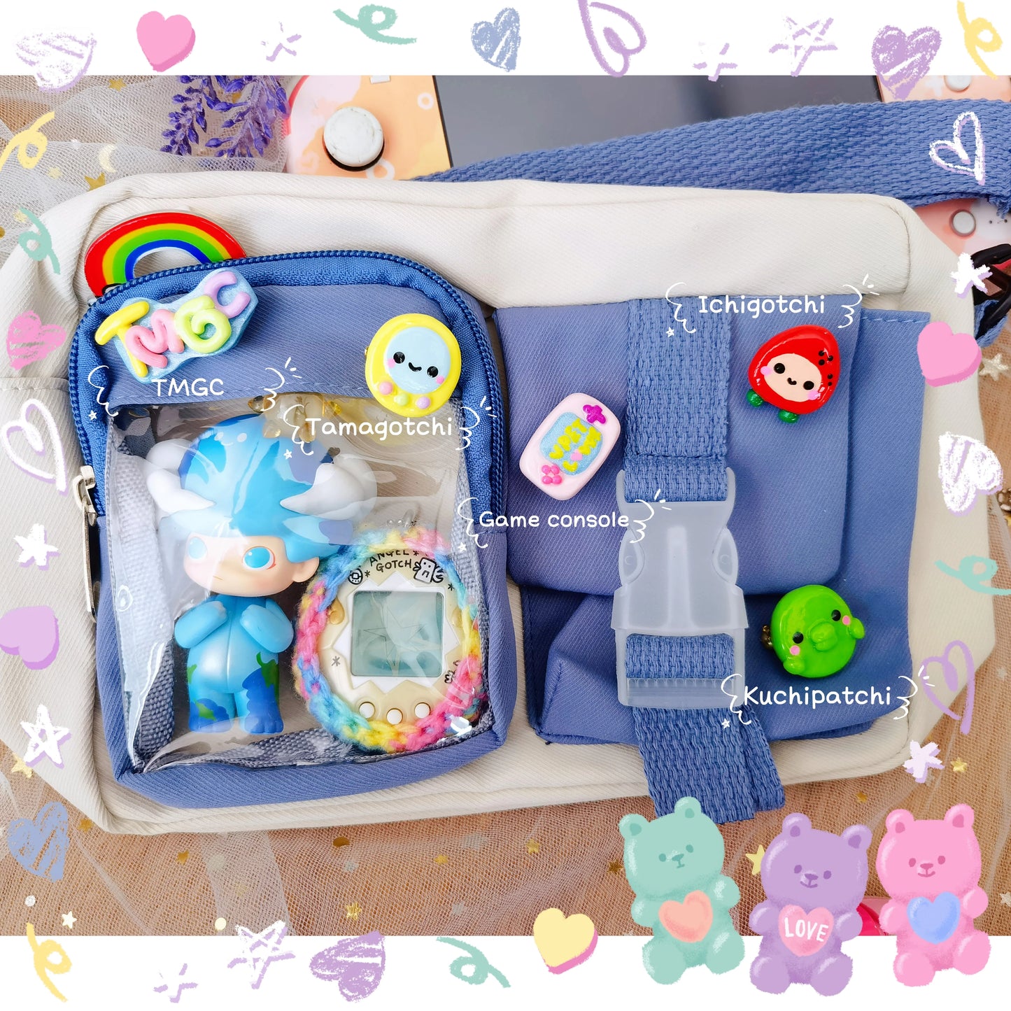 Tamagotchi Clay Pin Fuzzy N Chic