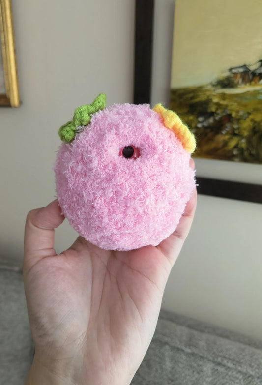 Tamagotchi Crochet cover - Violetchi Fuzzy N Chic