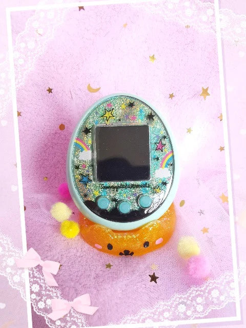 Tamagotchi Glitter Resin Stand Fuzzy N Chic