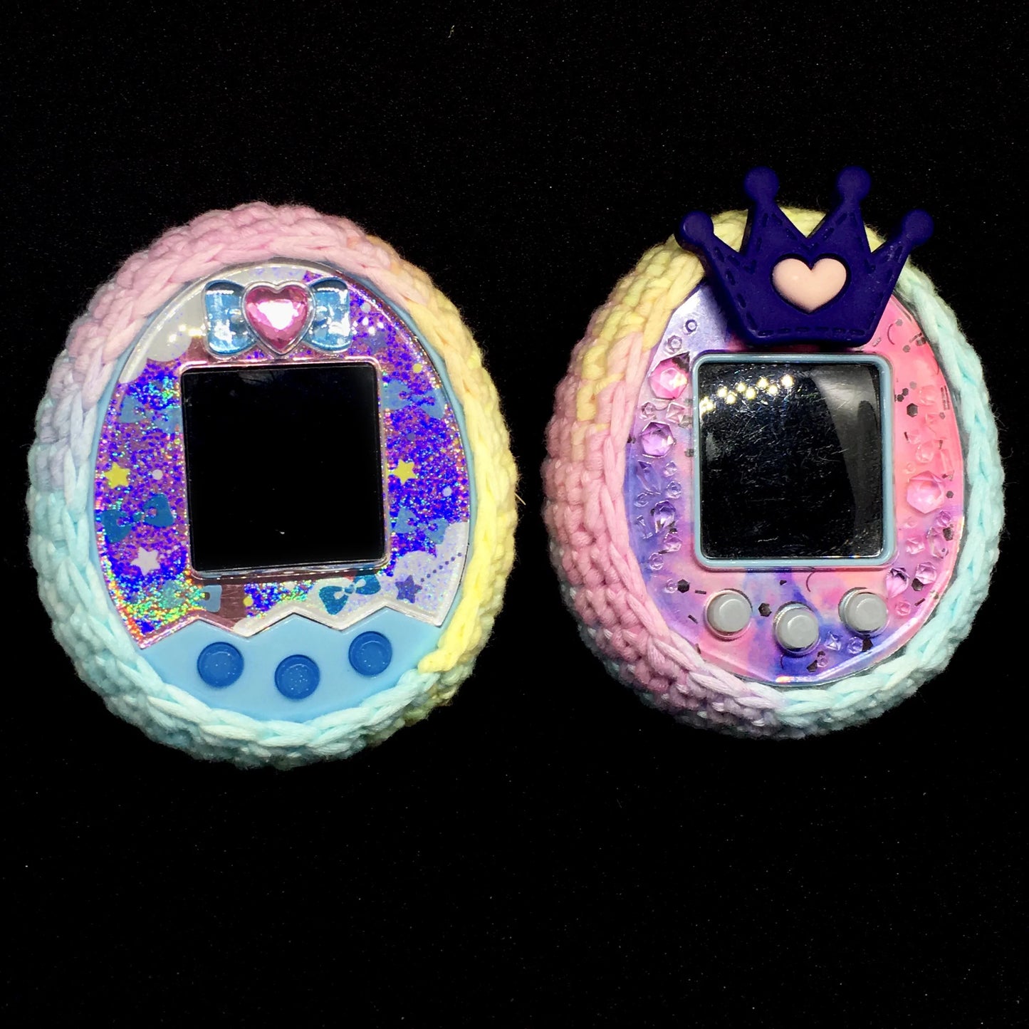 Tamagotchi Pastel Rainbow Cover Fuzzy N Chic