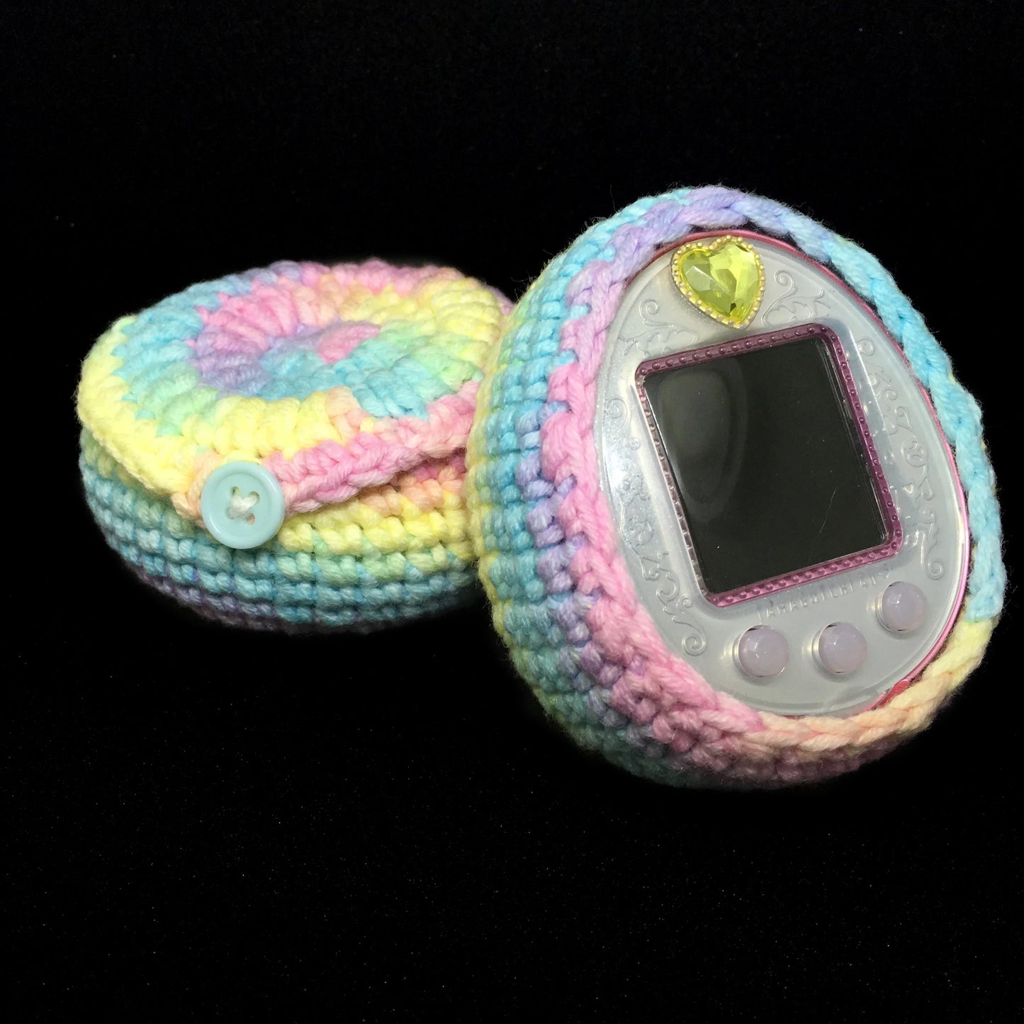 Tamagotchi Pastel Rainbow Cover Fuzzy N Chic