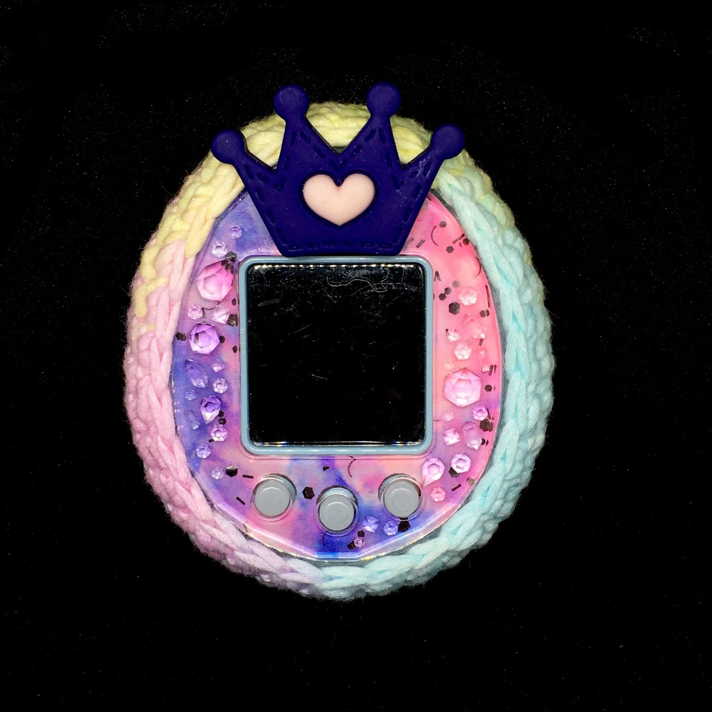 Tamagotchi Pastel Rainbow Cover Fuzzy N Chic