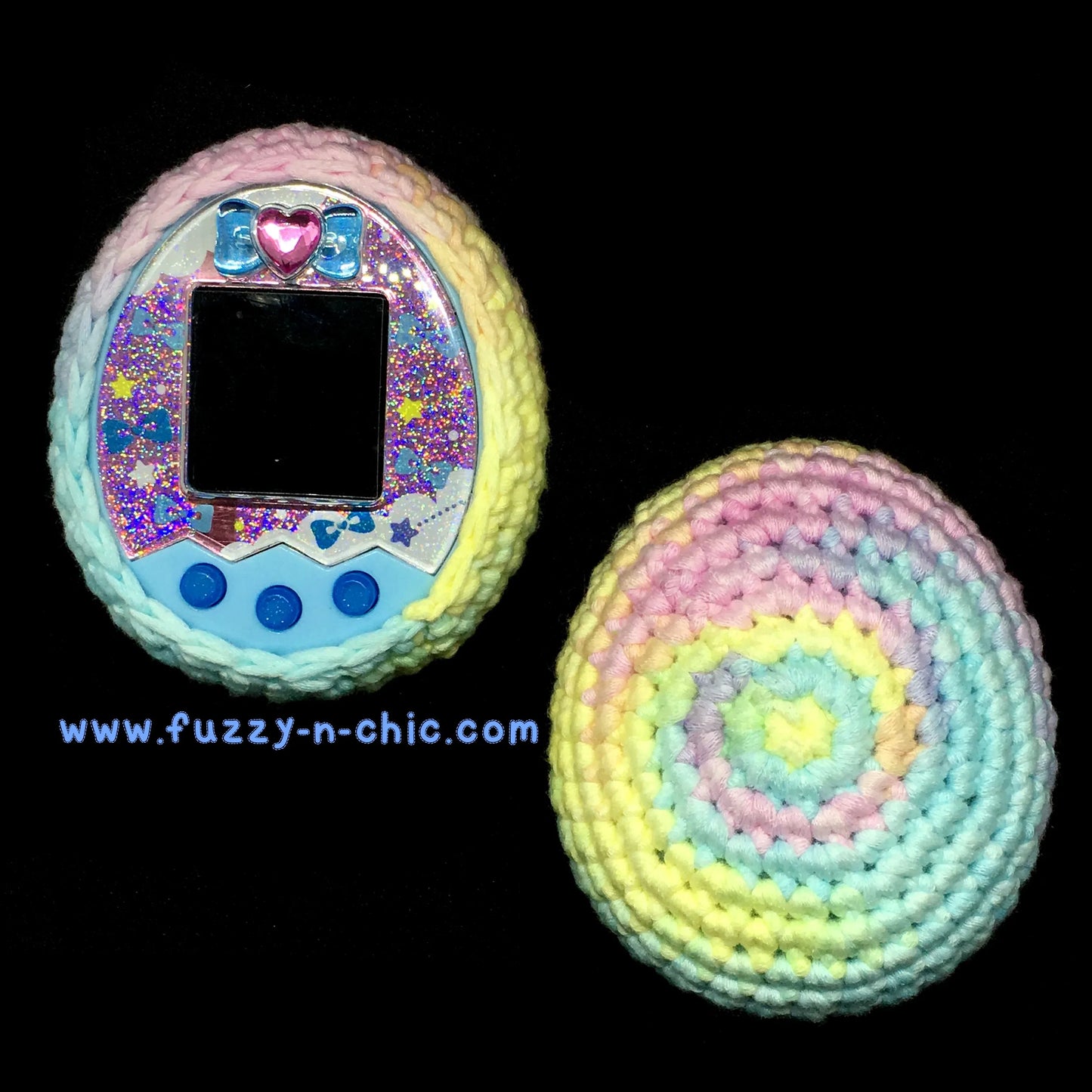 Tamagotchi Pastel Rainbow Cover Fuzzy N Chic