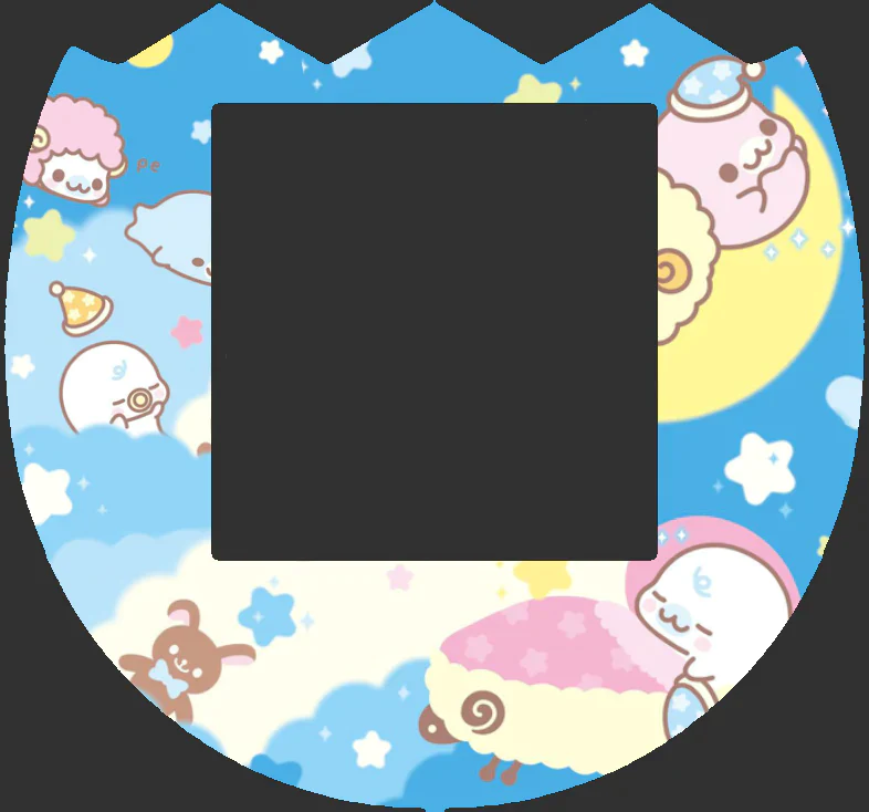 Tamagotchi Pix faceplate - Mamegoma Fuzzy N Chic