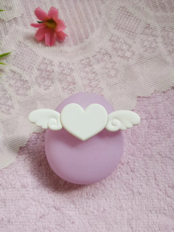 Tamagotchi silicone Angel heart cover for Meets, M!X, P's Fuzzy N Chic