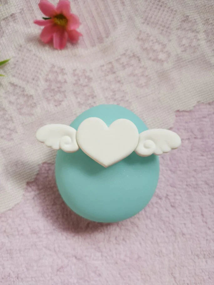 Tamagotchi silicone Angel heart cover for Meets, M!X, P's Fuzzy N Chic