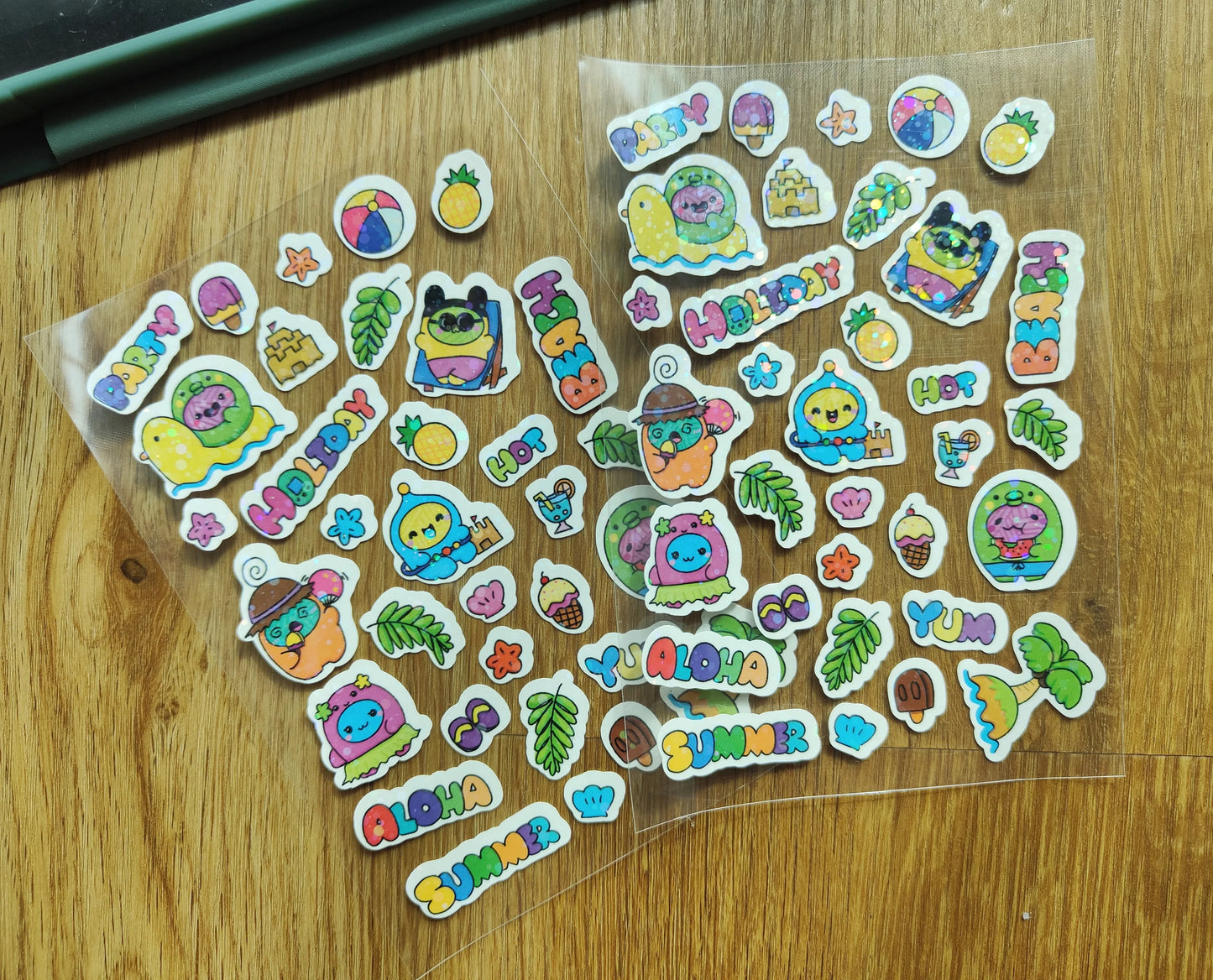 Yarn babies Summer Holiday Stickers set Fuzzy N Chic