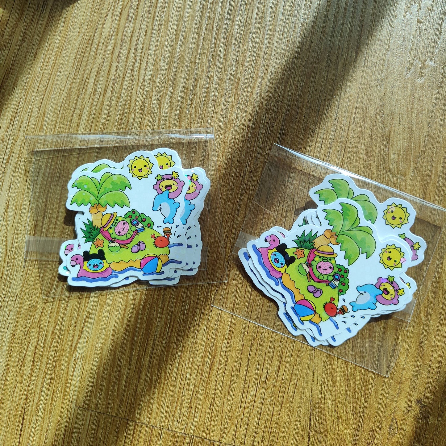 Yarn babies summer island Stickers Fuzzy N Chic