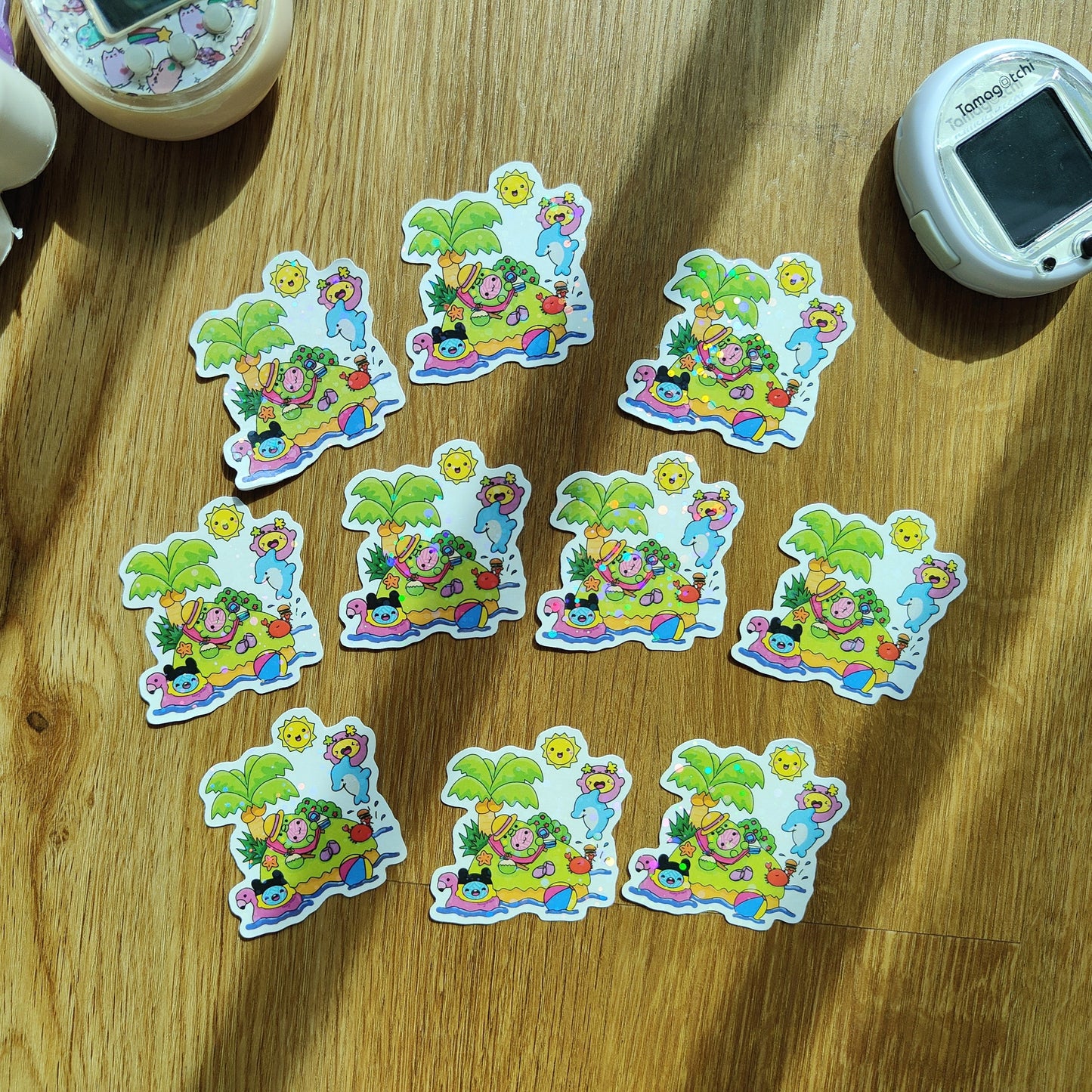 Yarn babies summer island Stickers Fuzzy N Chic