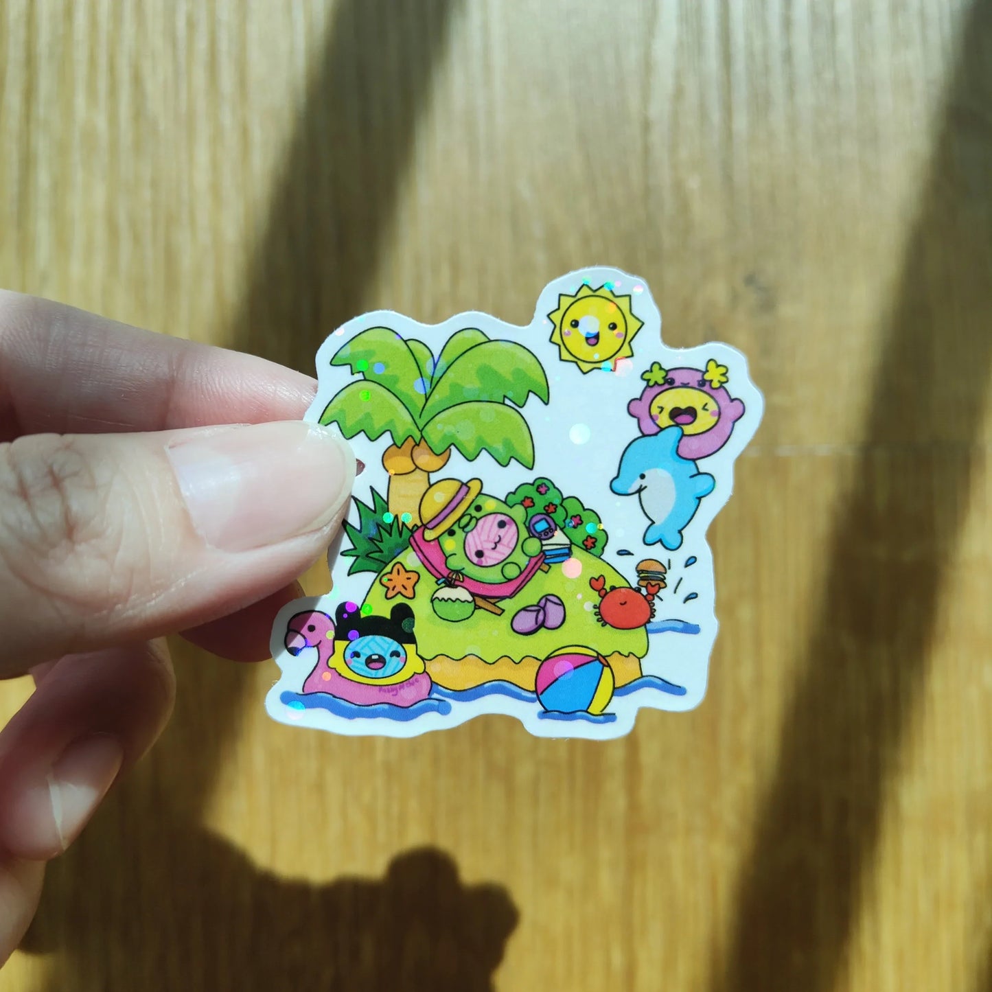 Yarn babies summer island Stickers Fuzzy N Chic