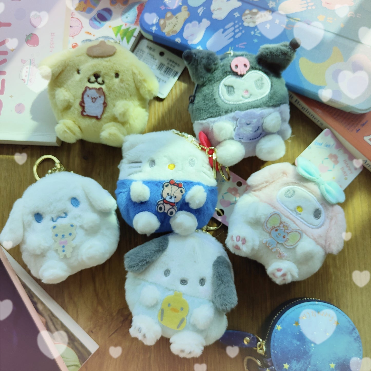 Fluffy Sanrio soft pouch