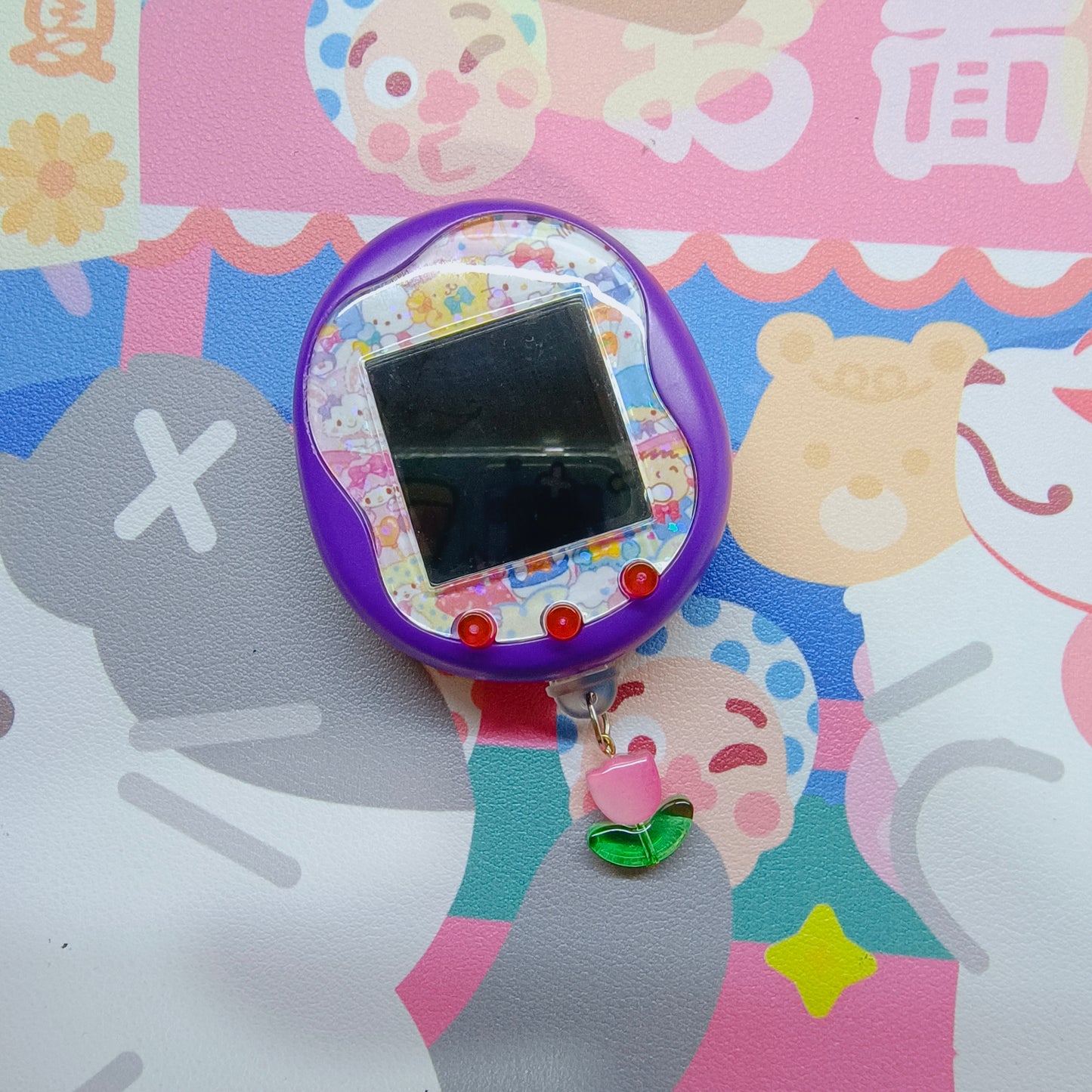 Tamagotchi Uni Dust Cap Charm - Flower