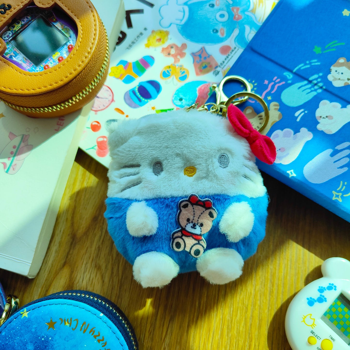 Fluffy Sanrio soft pouch