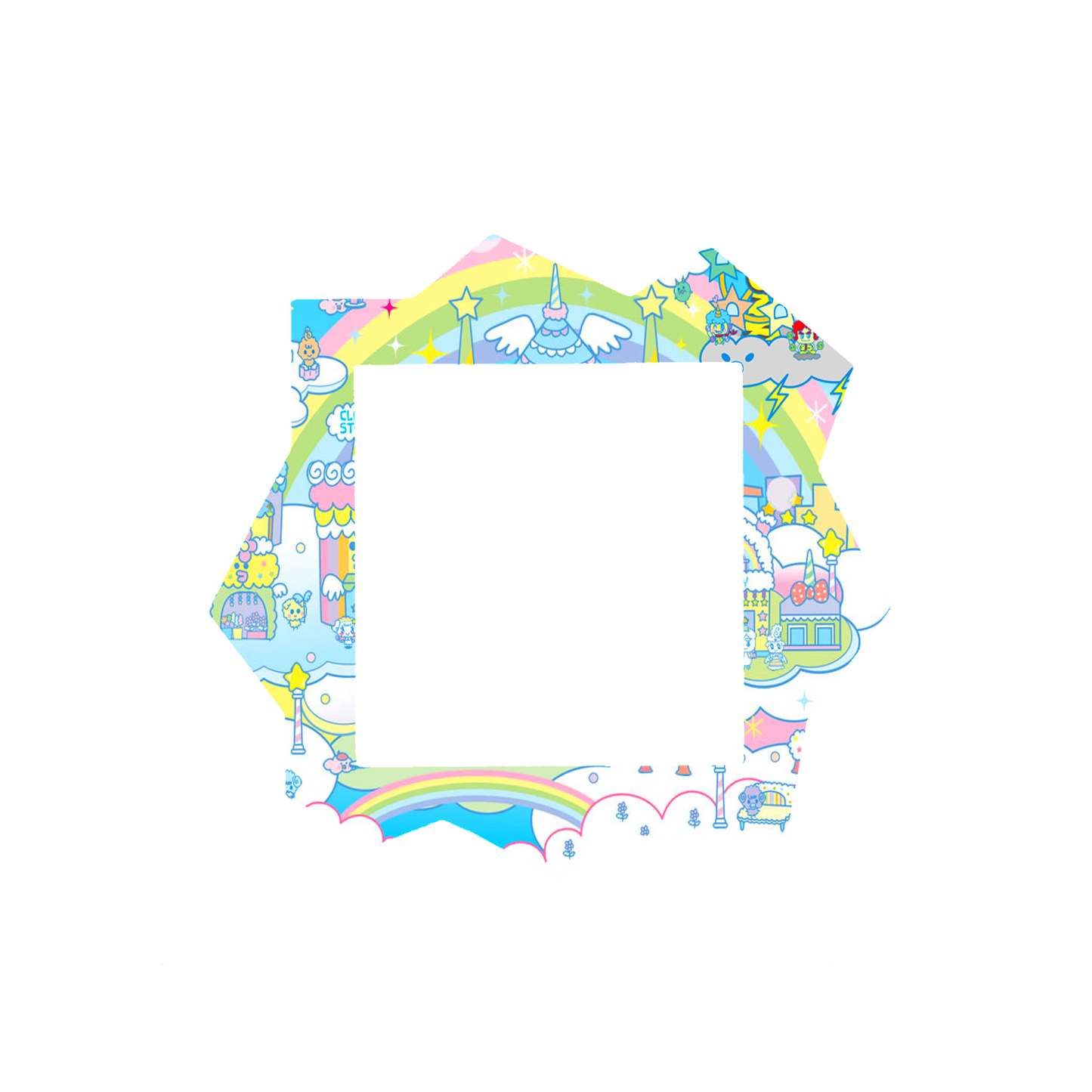 Tamagotchi Paradise Faceplate - rainbow town