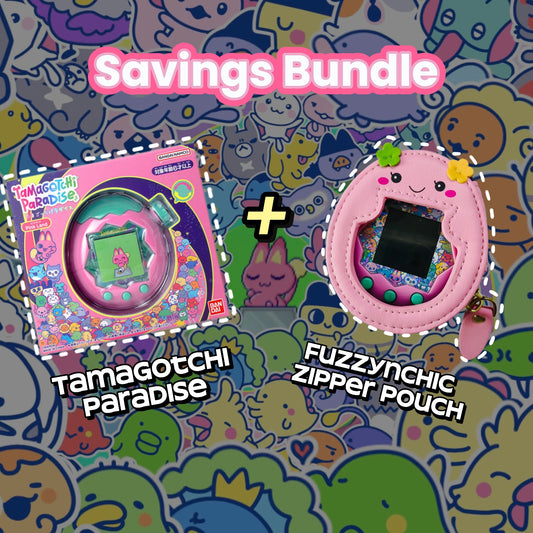 (Pre-Order) Tamagotchi Paradise + Violetchi Zipper Pouch BUNDLE