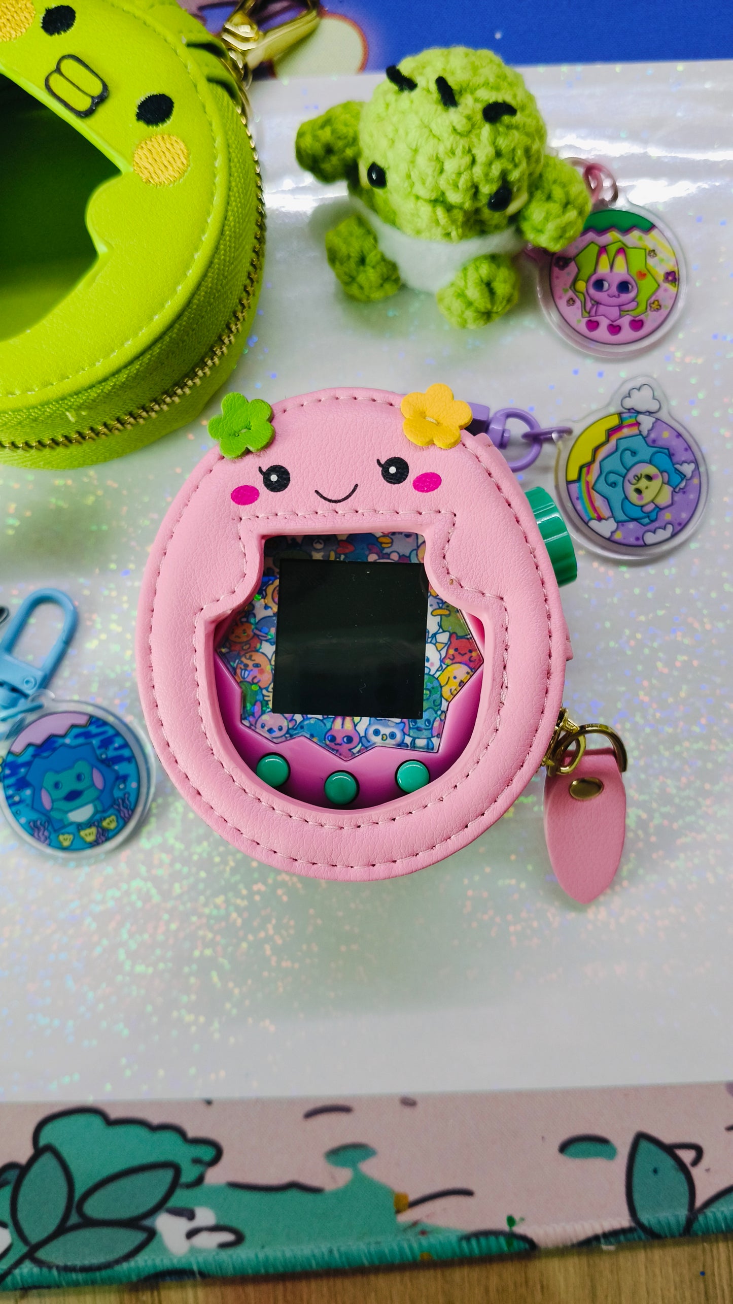 (Pre-Order) Tamagotchi Violetchi Zipper Pouch for Paradise!❤️