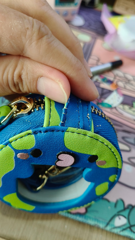 クリアランス不良品 たまごっち 窓付きジッパーポーチ