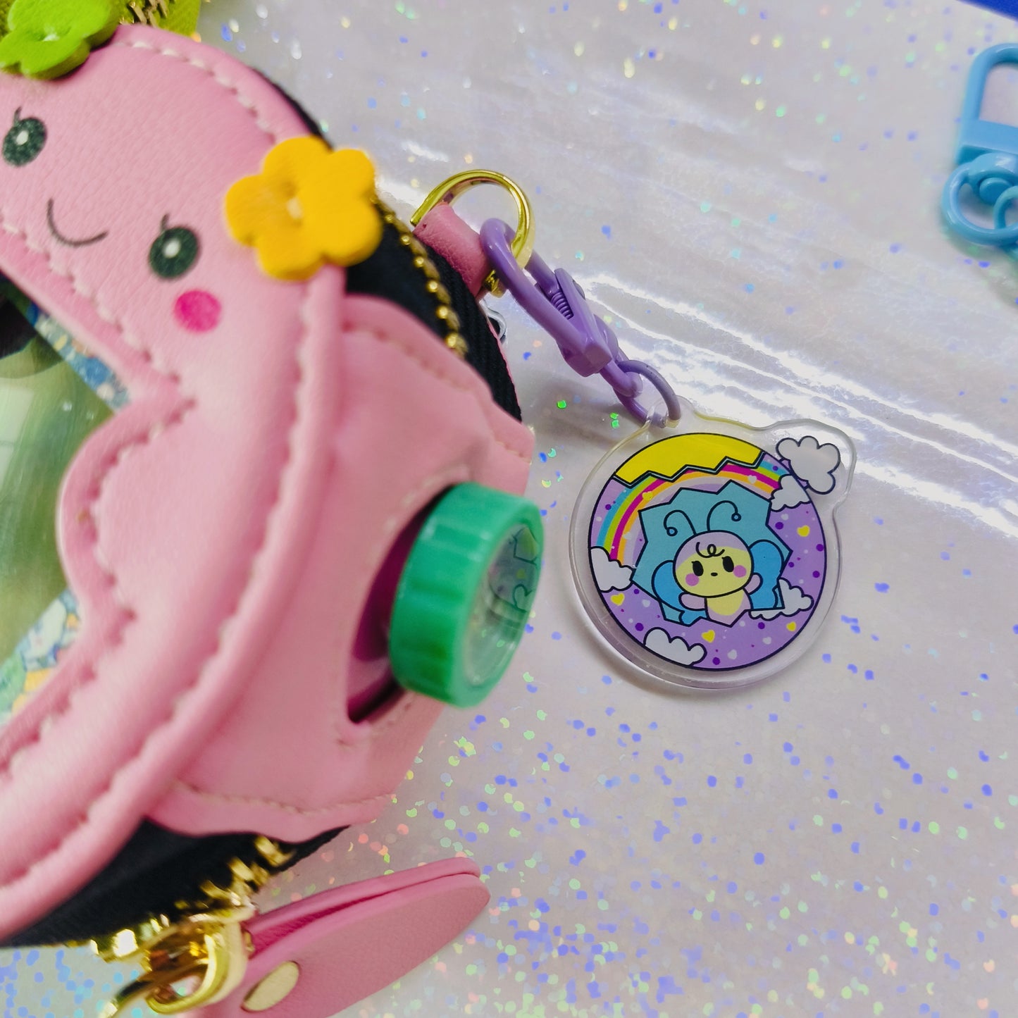 (Pre-Order) Tamagotchi Violetchi Zipper Pouch for Paradise!❤️