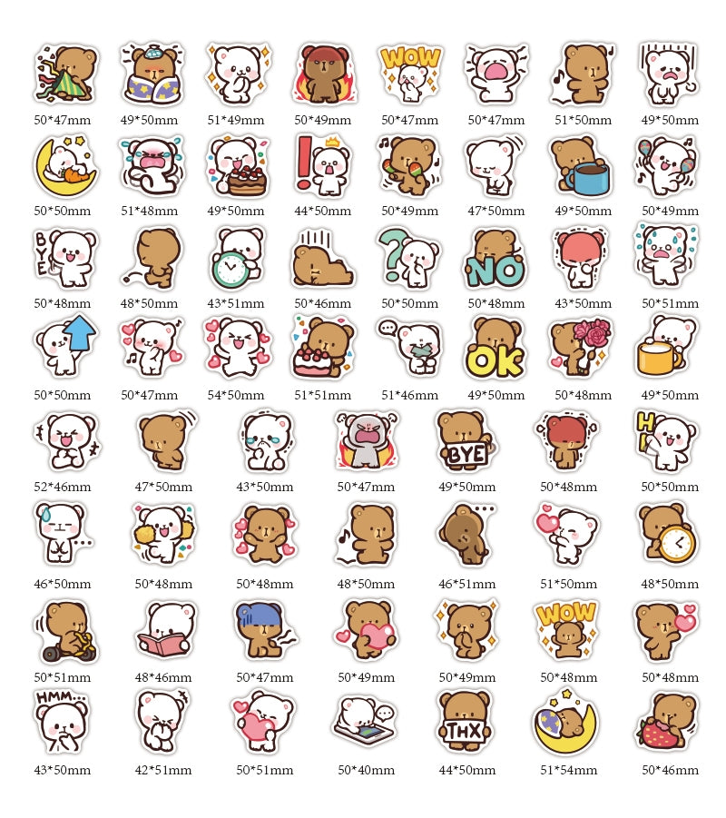 INS Bear Stickers Pack