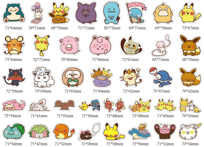 Pokemon Stickers Pack