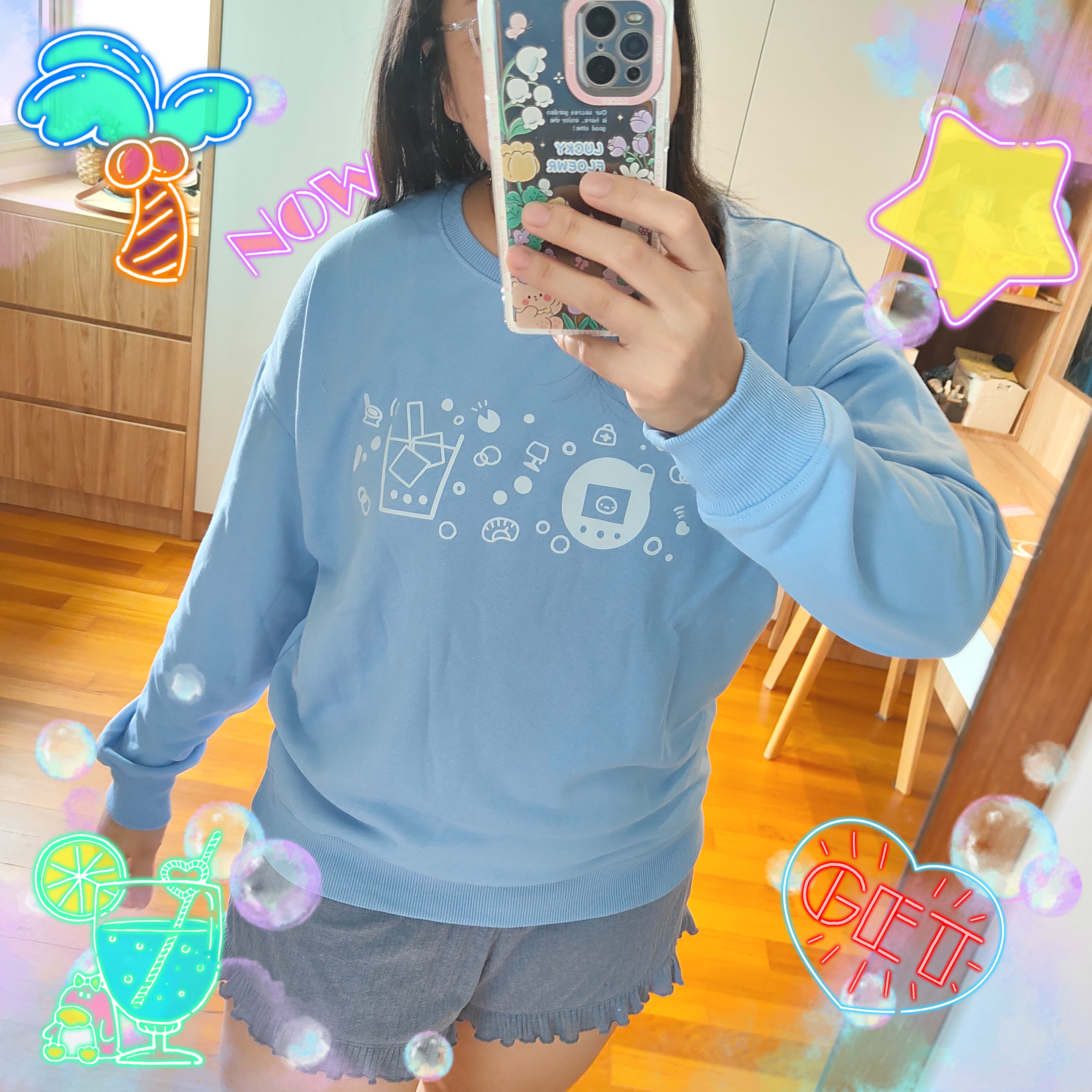 たまごっちメロンソーダセーター【予約販売】 – Fuzzy N Chic