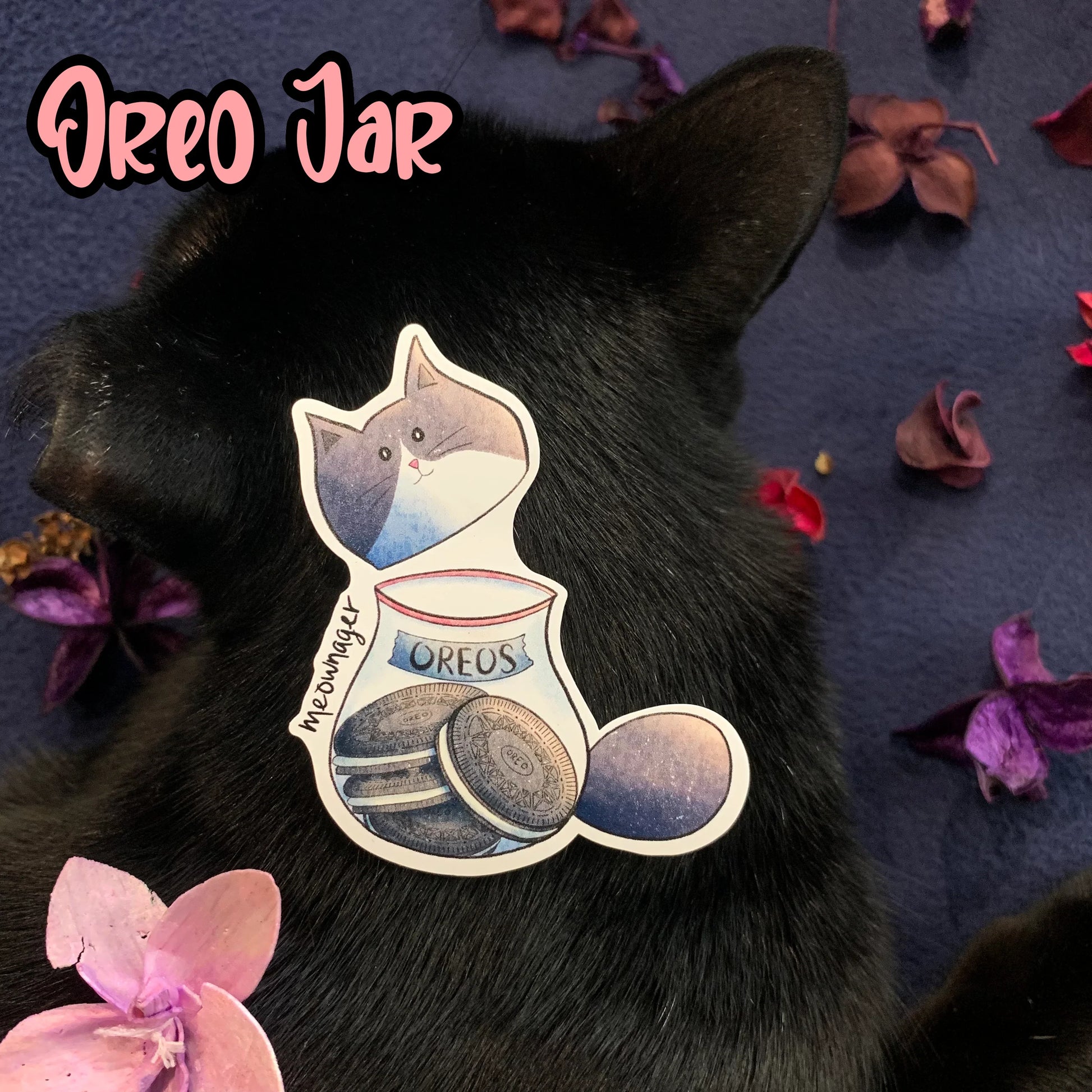 Cat Snack Themed Vinyl Stickers Fuzzy N Chic