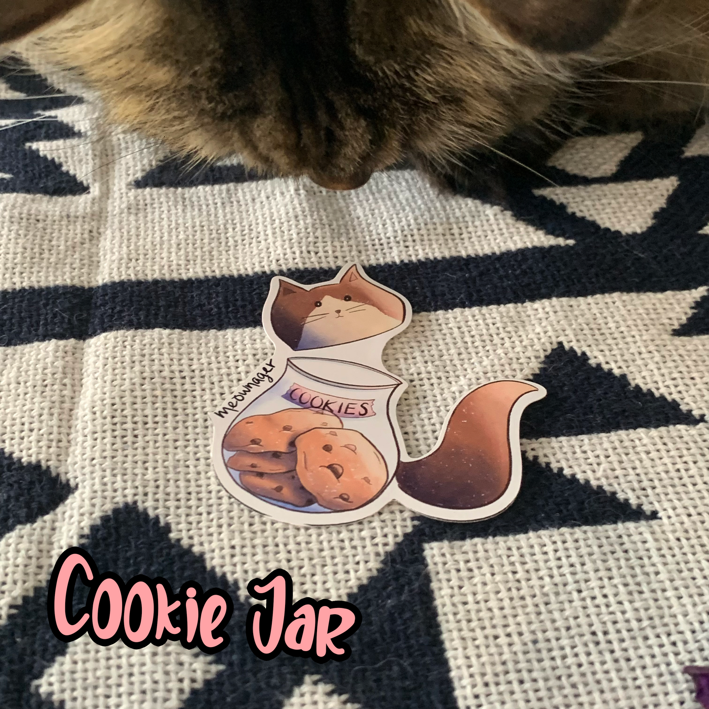 Cat Snack Themed Vinyl Stickers Fuzzy N Chic