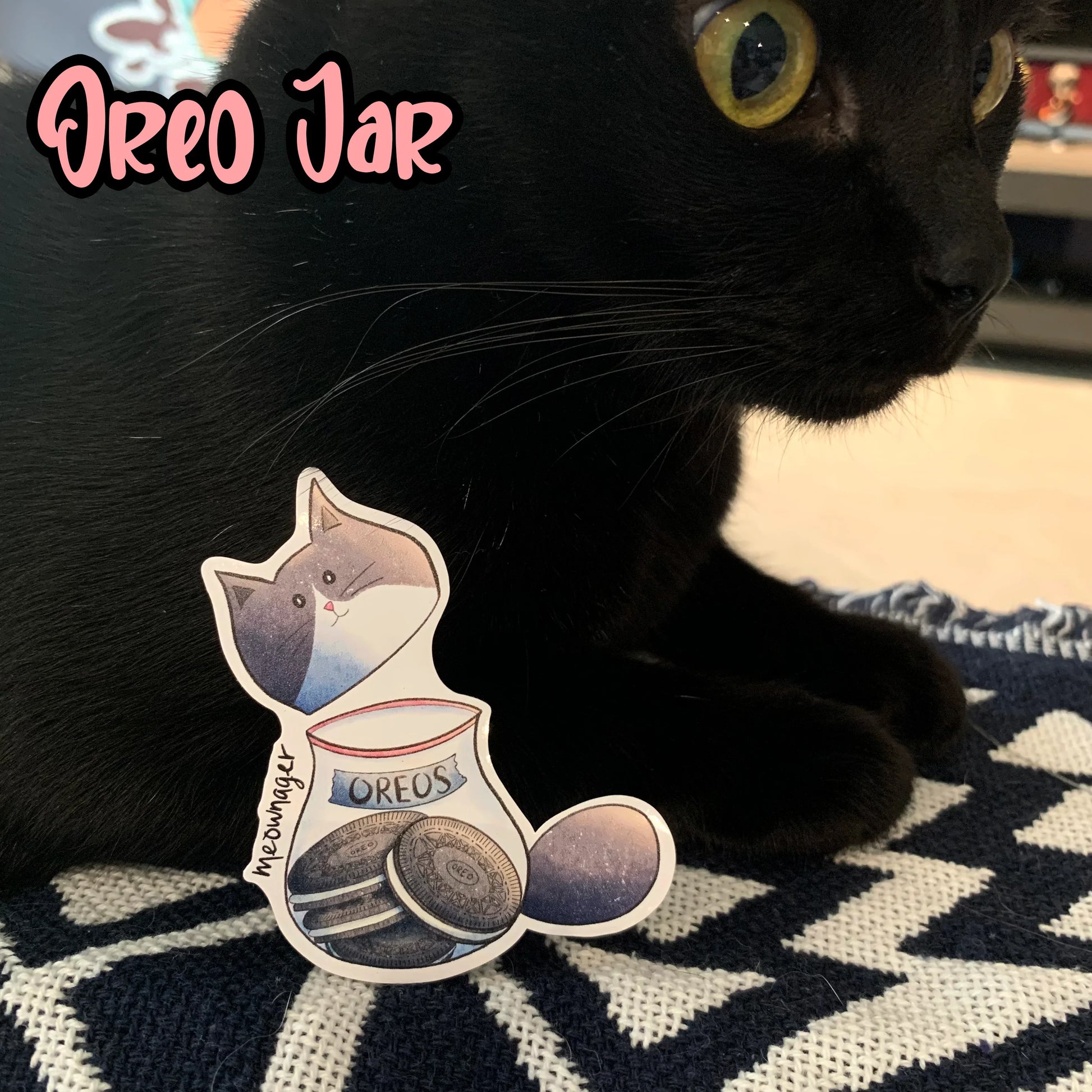 Cat Snack Themed Vinyl Stickers Fuzzy N Chic