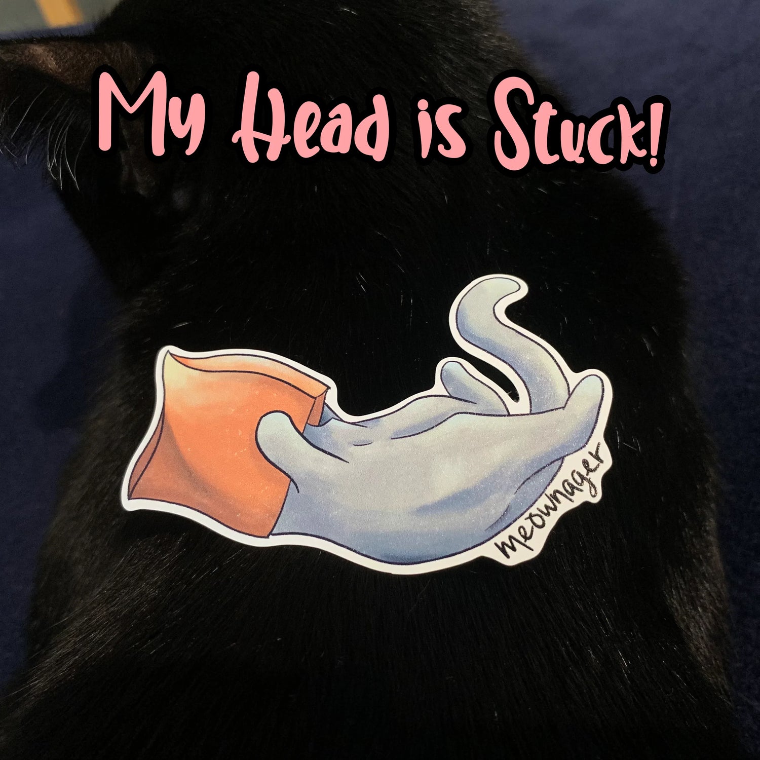 Cat Snack Themed Vinyl Stickers Fuzzy N Chic