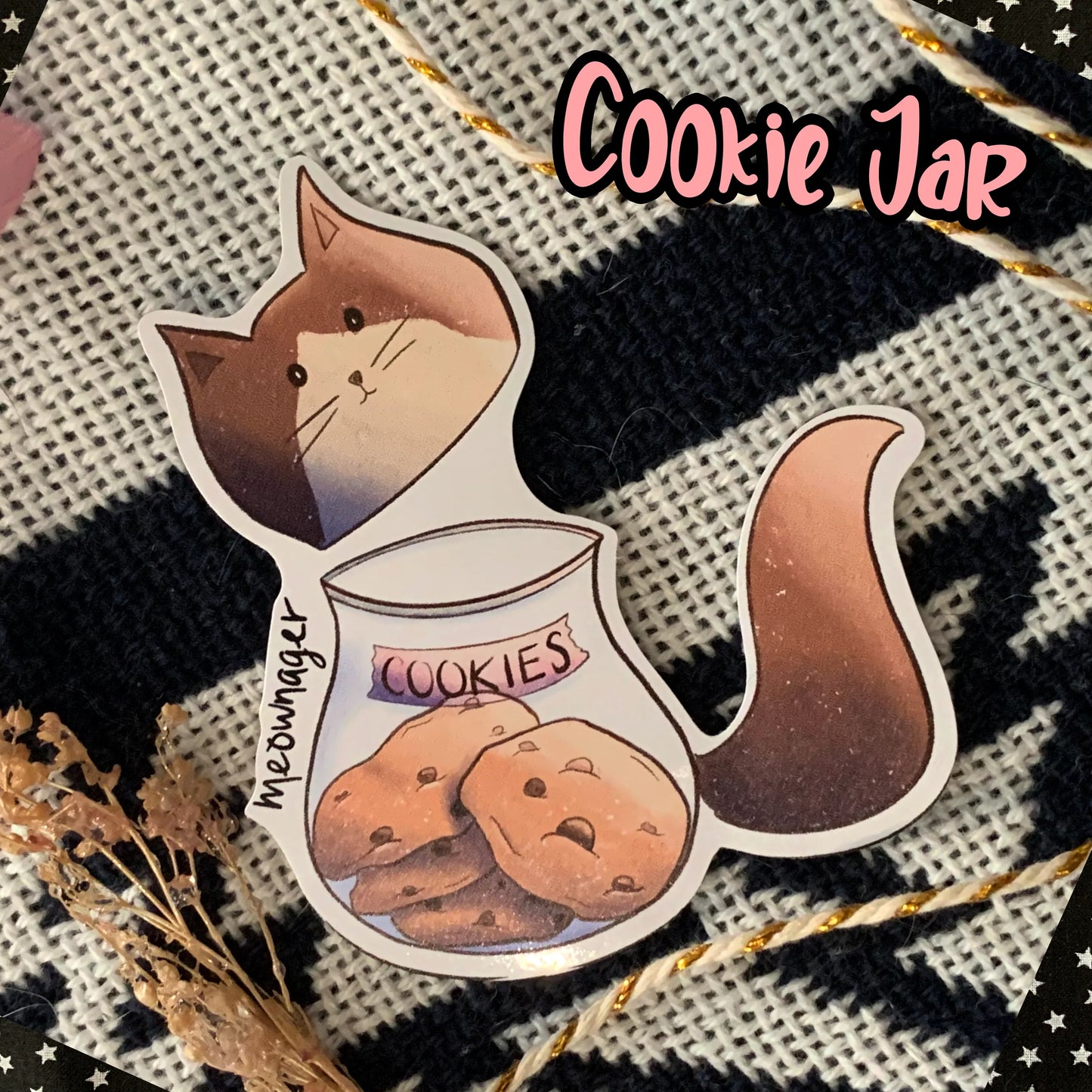 Cat Snack Themed Vinyl Stickers Fuzzy N Chic