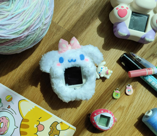 Cinnamoroll Tamagotchi Cover - Front facing Fuzzy N Chic