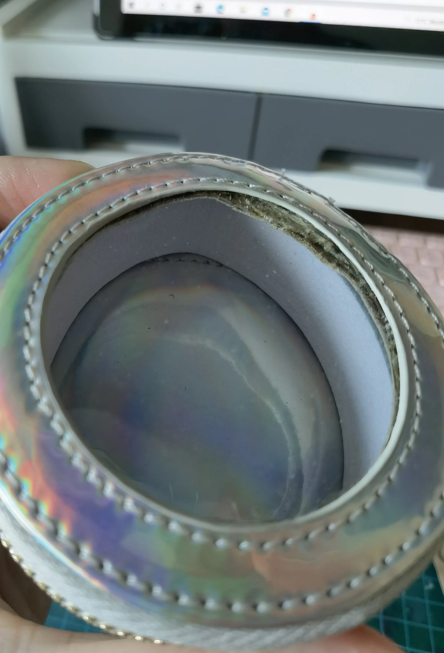 Clearance Defective Tamagotchi Zipper Pouch with Window Fuzzy N Chic