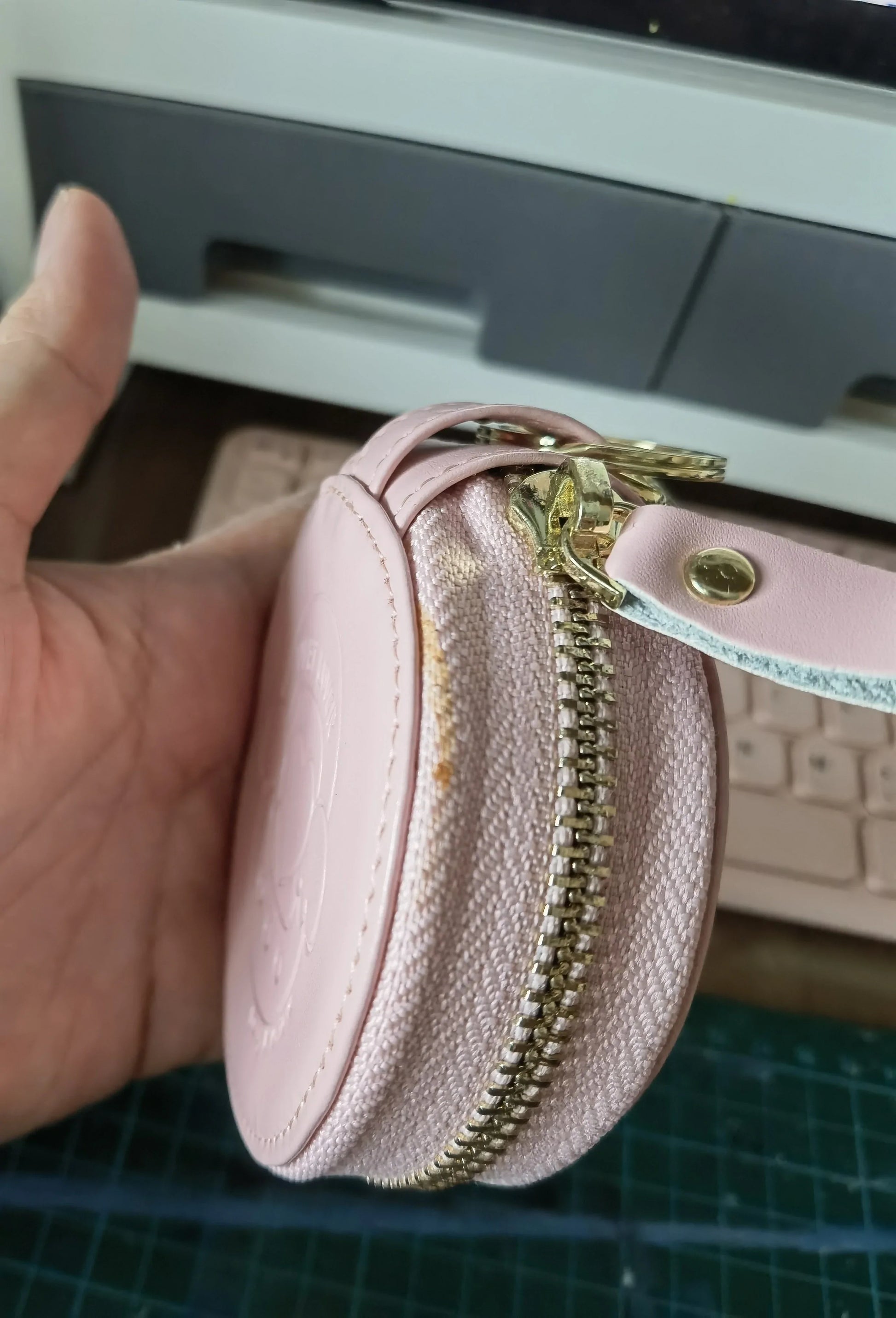 Clearance Defective Tamagotchi Zipper Pouch with Window Fuzzy N Chic