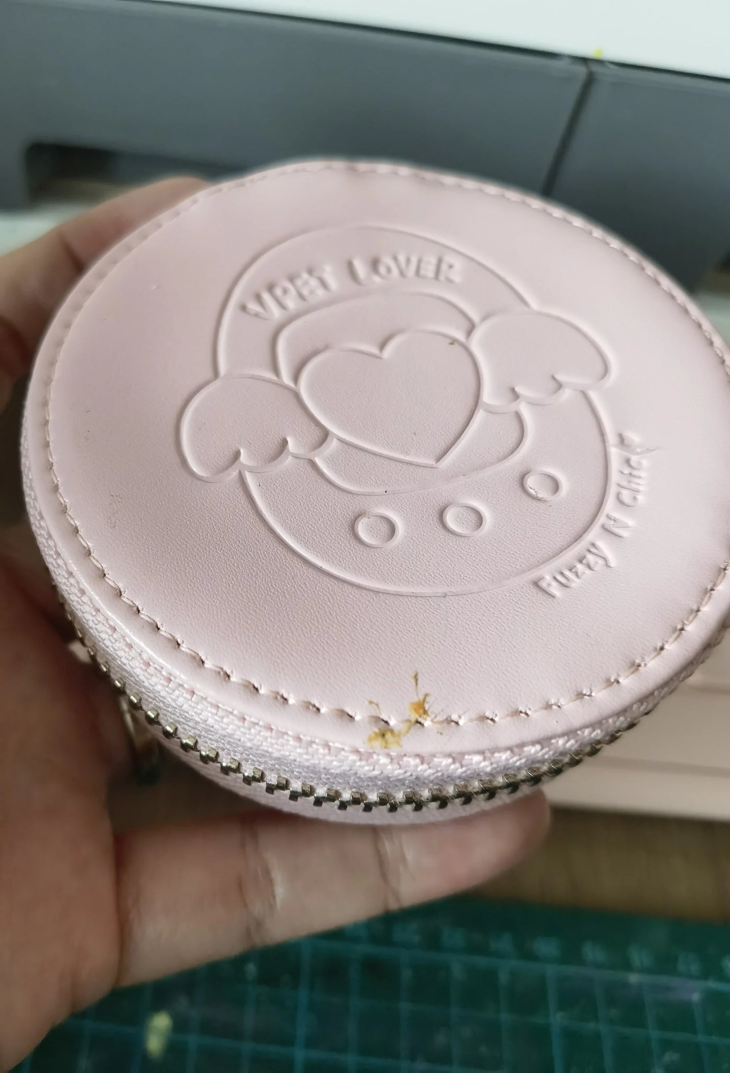 Clearance Defective Tamagotchi Zipper Pouch with Window Fuzzy N Chic