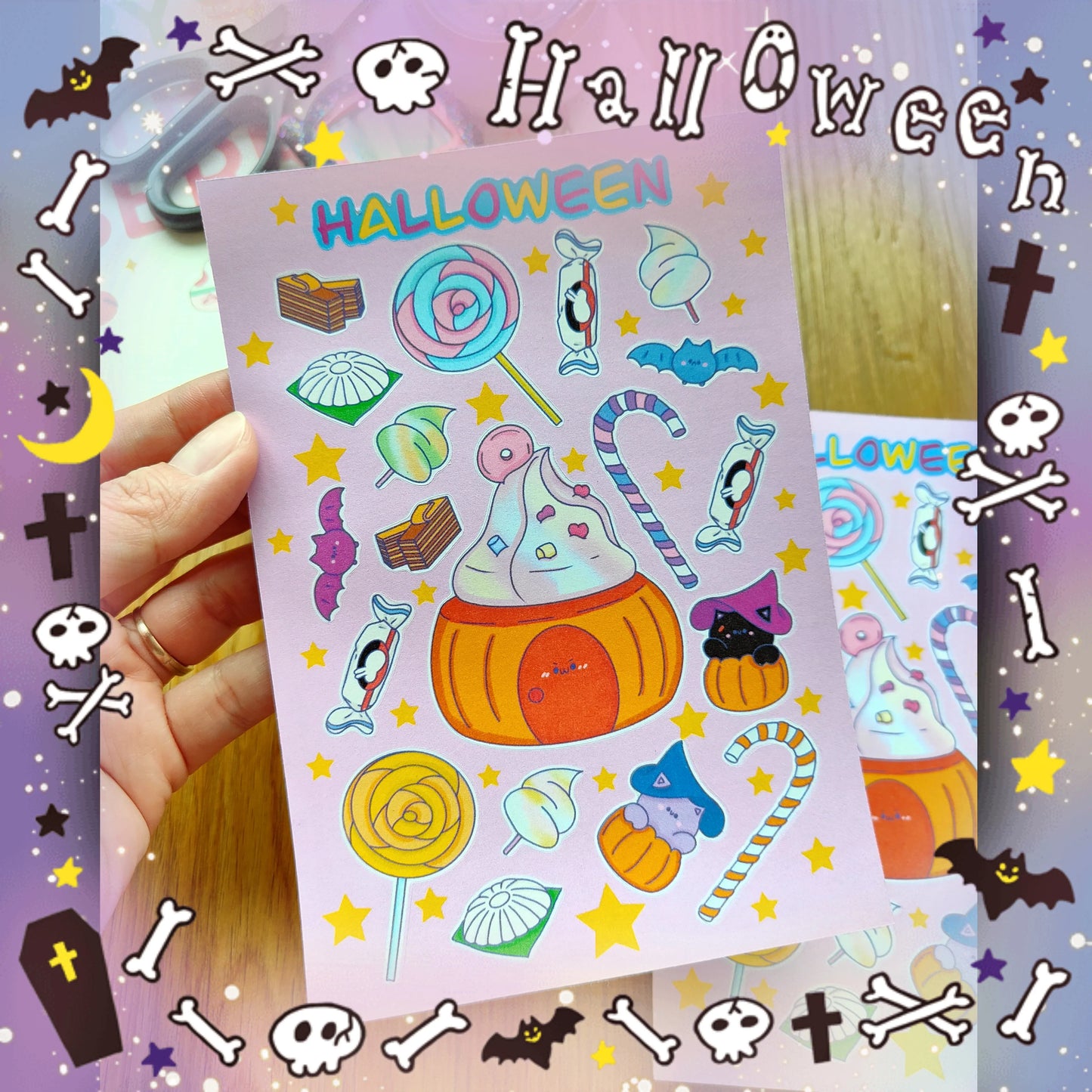 Halloween Candy Stickers Fuzzy N Chic