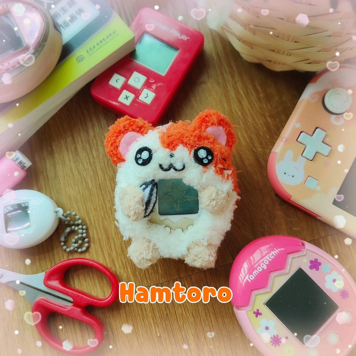 Hamtoro Tamagotchi Crochet cover Fuzzy N Chic