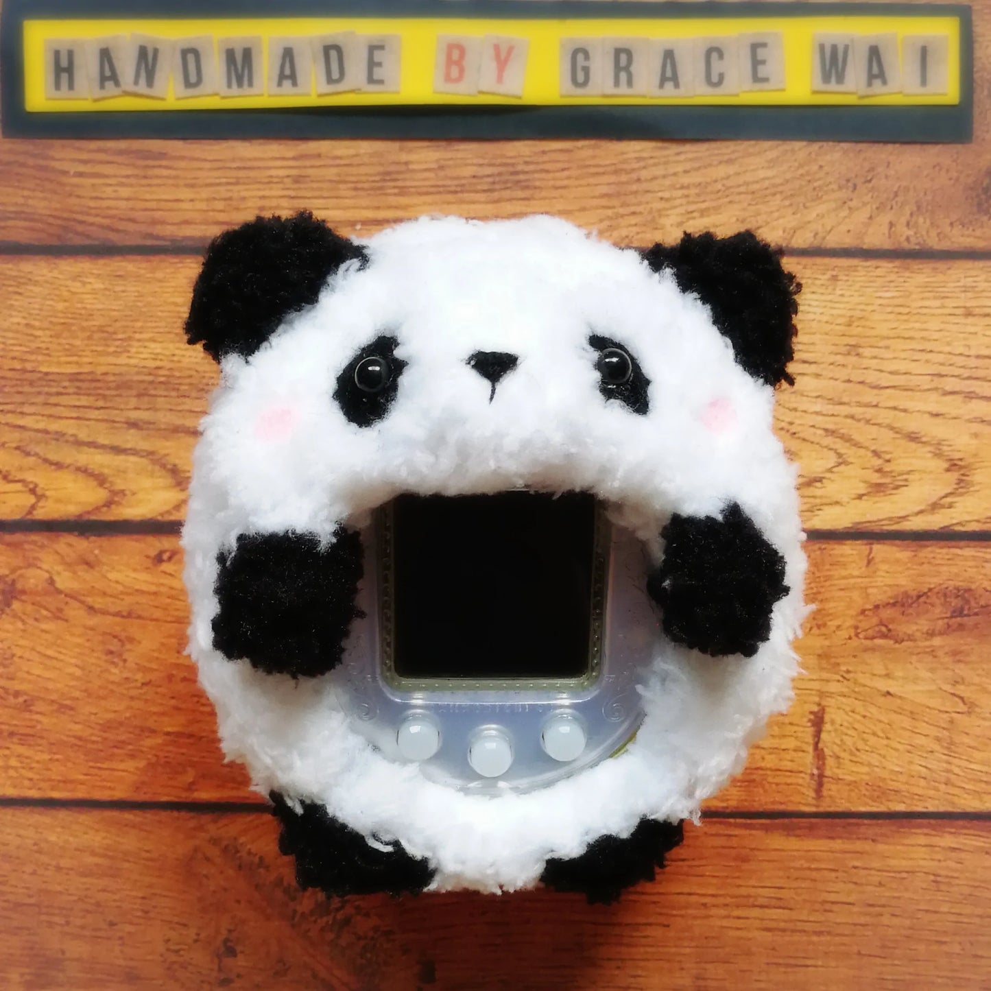 Huggy Panda Tamagotchi Cover Fuzzy N Chic