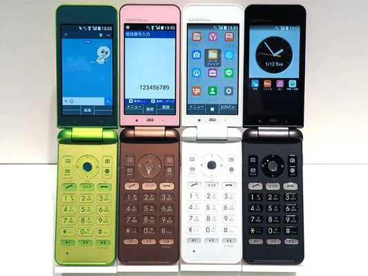 KYOCERA Flip Phone NFC & Infrared 2-in-1 Tamagotchi Compatible Phone - Locked (cannot use with SIM card) Fuzzy N Chic