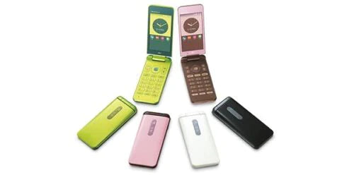 KYOCERA Flip Phone NFC & Infrared 2-in-1 Tamagotchi Compatible Phone - Locked (cannot use with SIM card) Fuzzy N Chic